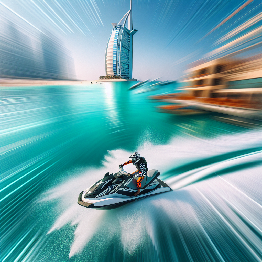 Jet Skiing Near the Iconic Burj Al Arab