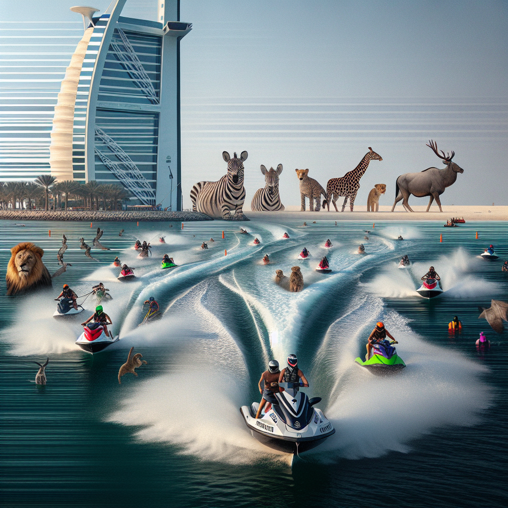 Jet Skiing Near the Iconic Burj Al Arab